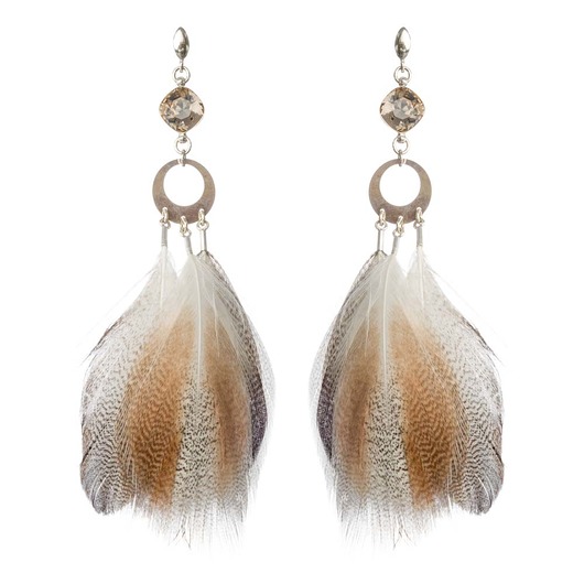 Srebrne kolczyki z kryształami marki Swarovski Alessandra unique