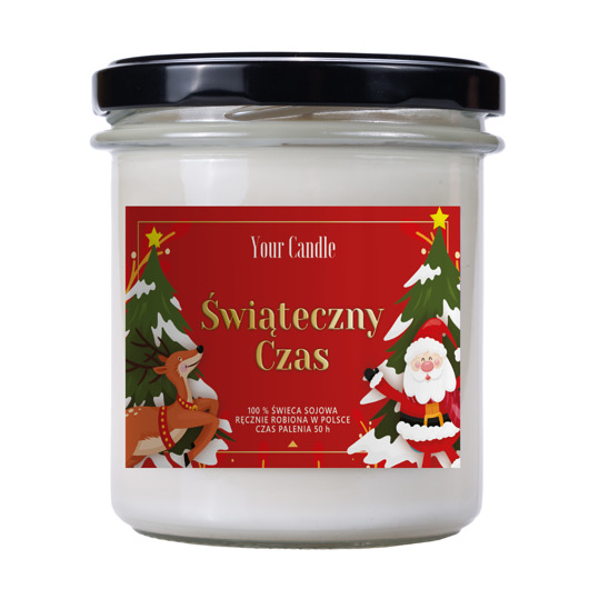 świece zapachowe ŚWIECA SOJOWA ŚWIĄTECZNY CZAS 300 ml - YOUR CANDLE