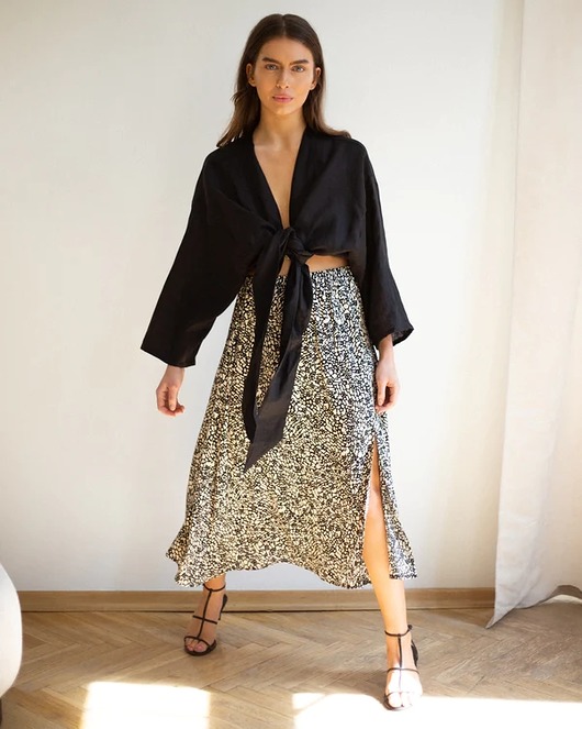 topy damskie LNIANA KOSZULA FRIDA black