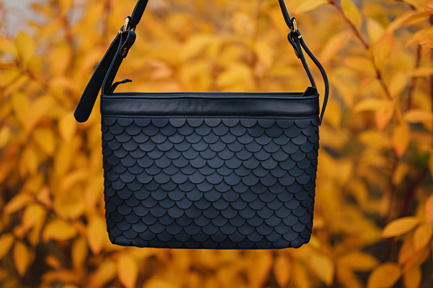 torby na ramię Torebka ze skóry Handmade - Czarna