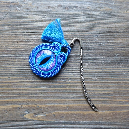 Kocham Czytać -  zakładka do książki soutache Mró Soutache