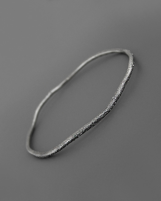 bransoletki srebrne Bransoletka Surowa Fala Srebro