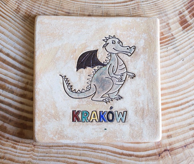 dodatki - różne Podstawka/pamiątka KRAKÓW SMOK