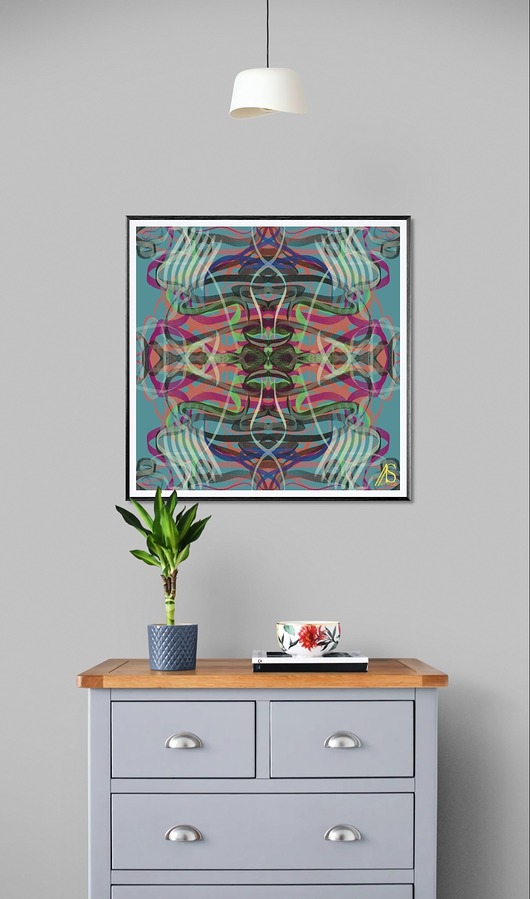 grafiki i ilustracje Wewnętrzna wibracja, autorski graficzny obraz