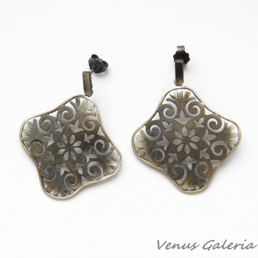 Kolczyki srebrne- Kurpie II VENUS GALERIA