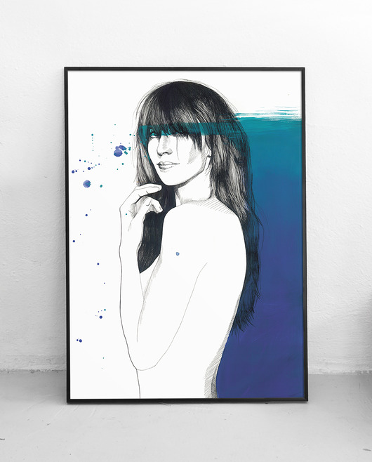 grafiki i ilustracje Kobieta XII - 50x70cm