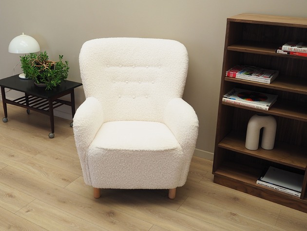 fotele Fotel biały, skandynawski design, produkcja: Dania