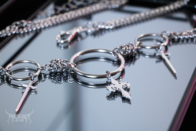 paski damskie Chain mail goth style *Fight for me* łańcuszkowy pasek stal nierdzewna