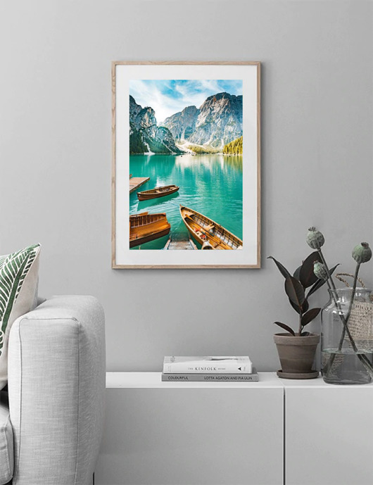 plakaty PLAKAT góry jezioro górski krajobraz