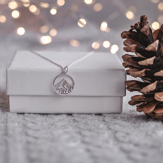 srebrne naszyjniki Srebrny naszyjnik "Góry"