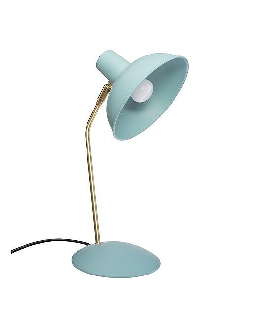 Lampa Biurkowa Metalowa Palm Niebieska MIA home