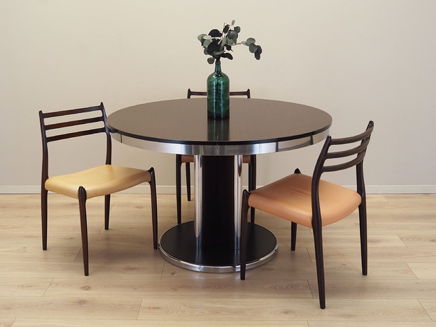 stoły Stół okrągły, włoski design, lata 70, produkcja: Włochy