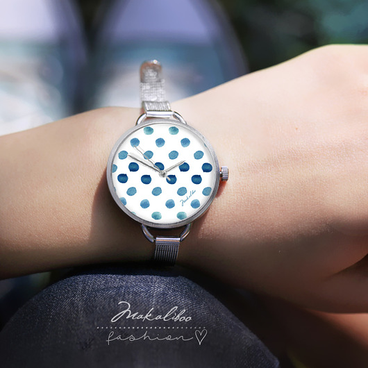 Taniej o12 % Morze - Watercolour Dots + ball  Makaliboo