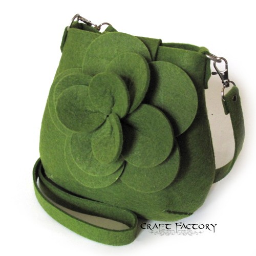 Lotus Blossom Olive - torebka na ramię Craft Factory