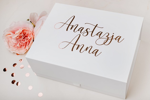 akcesoria na chrzest Personalizowane pudełko na pamiątki