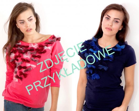 Bluza z kokardkami + longsleeve over z kokardkam Benni