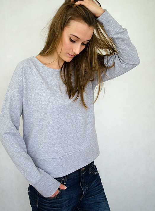  BLUZA LIGHT - szara hanushka