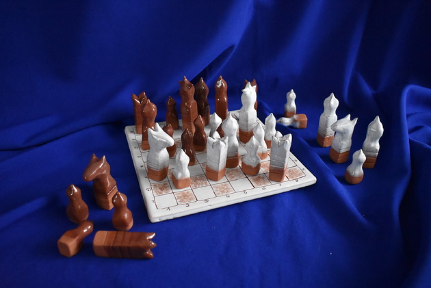 dodatki - różne Szachy ceramiczne ręcznie wykonane