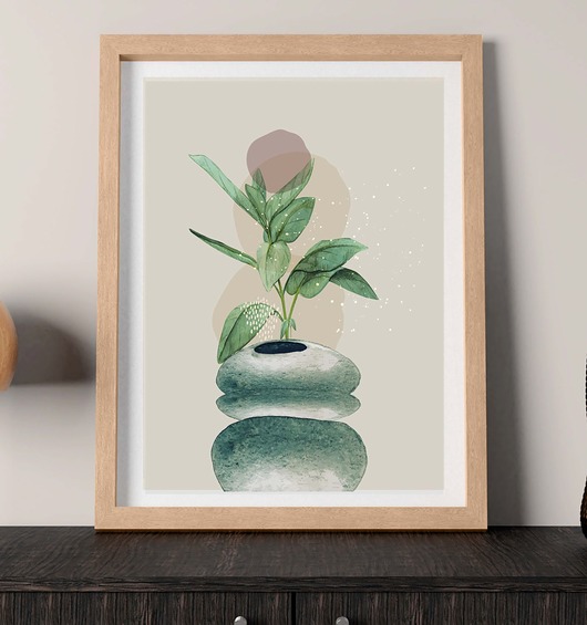 plakaty Plakat pastelowy akwarelowy  30x40