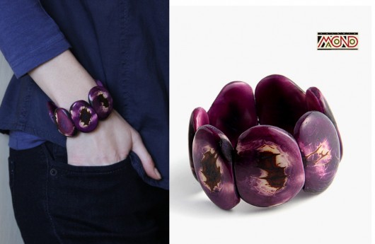Kolumbijska bransoletka z palmy Tagua (002) Galeria Macondo