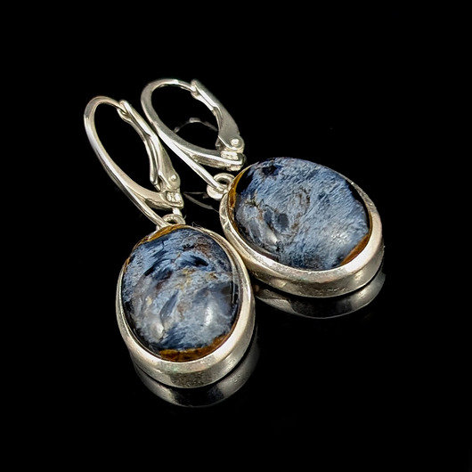 kolczyki z kamieniami Kolczyki retro pietersity