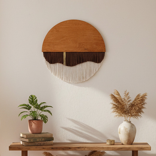 makramy Dekoracja ścienna minimalistyczna MEZZA WAVE