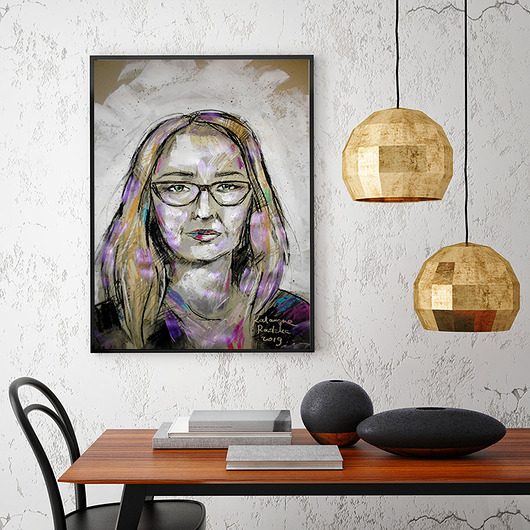 portret na zamówienie dla Pani Eli Katarzyna Radzka