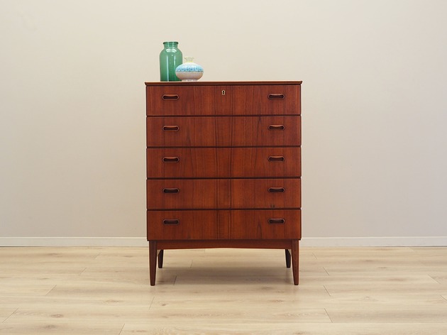 komody i szafki Komoda tekowa, duński design, lata 70, produkcja: Dania