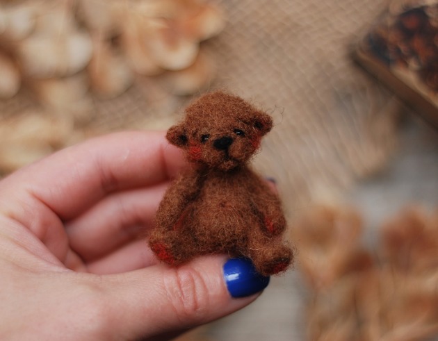 misie i maskotki Miś Miniaturka- Brązowy