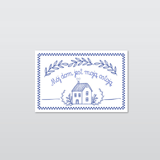 naklejki i wlepy Naklejka makatka, mój dom