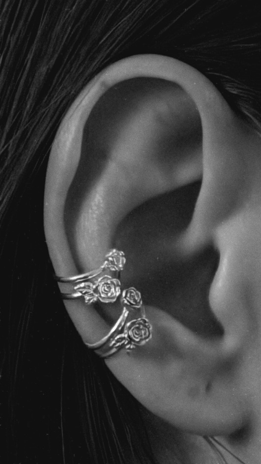 nausznice Nausznica róża kolczyk jedna