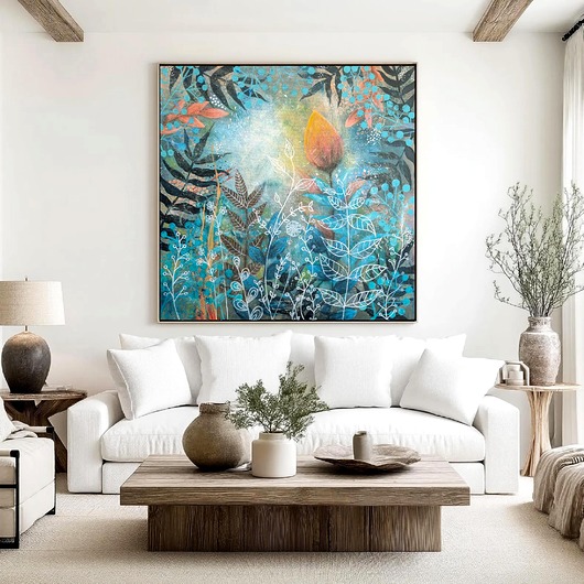 obrazy Obraz na płótnie 70x70cm. Przenikania