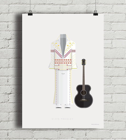 Plakat Elvis Presley  minimalmill