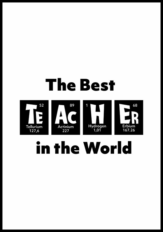 plakaty Plakat "The best teacher
