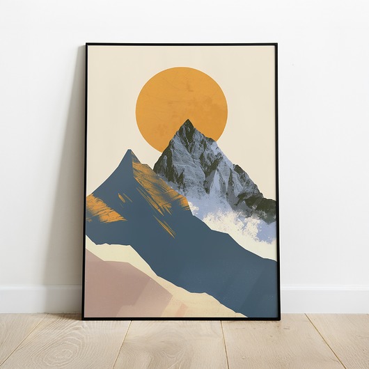 plakaty Abstrakcyjny plakat/grafika na ścianę, góry, Tatry, do salonu, na korytarz.