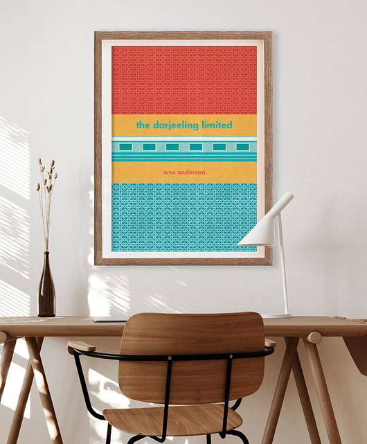 plakaty Pociąg do Darjeeling - Wes Anderson - plakat giclee