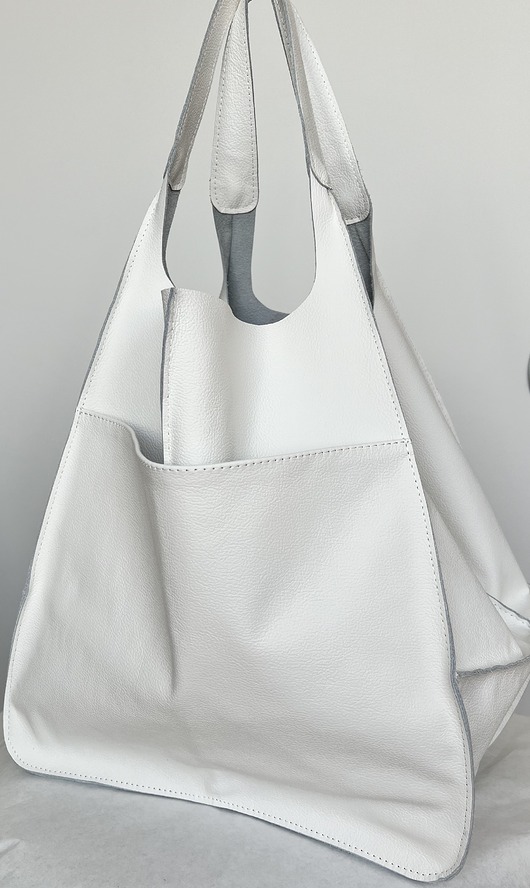 torby XXL DUŻA POJEMNA TOREBKA ze skóry naturalnej na ramię