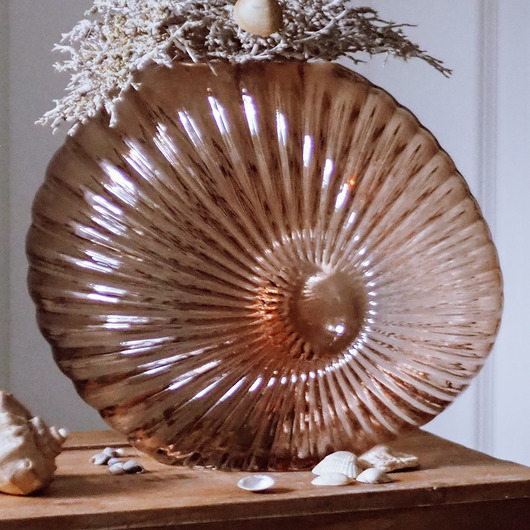 wazony Wazon w kształcie muszli-różowy, 25cm