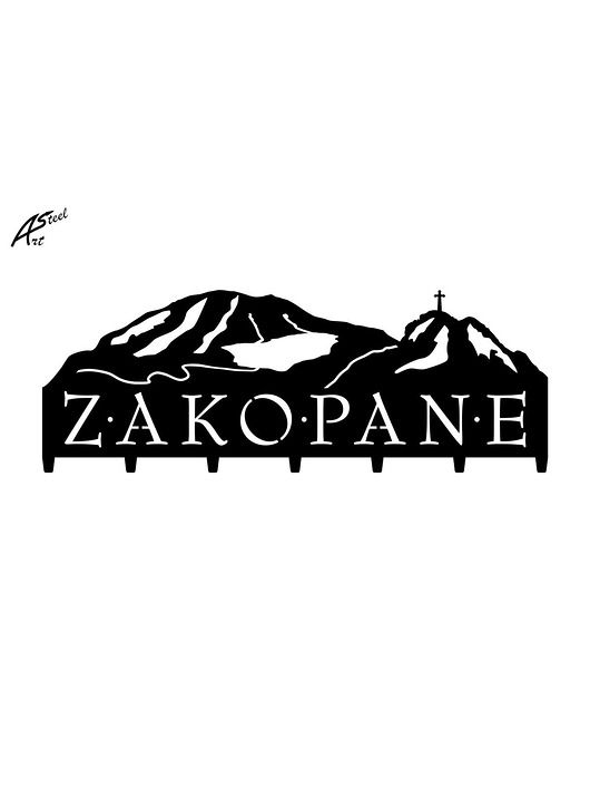 Zakopane - wieszak na ubrania pomysł na prezent ArtSteel