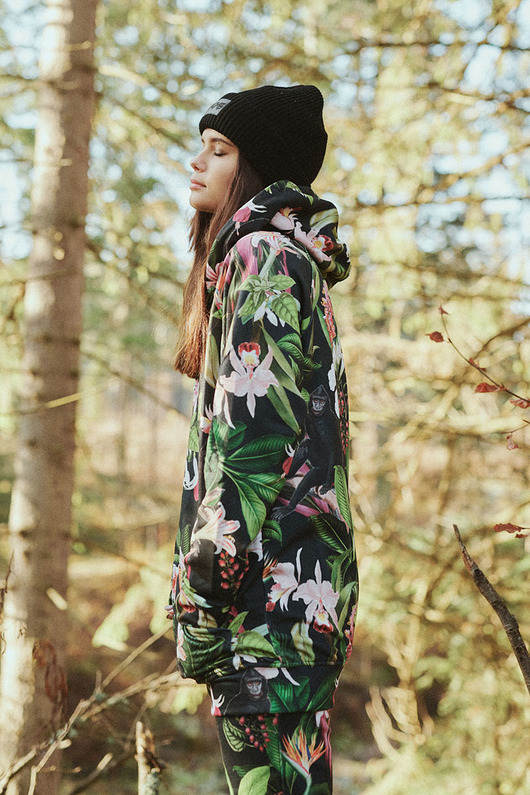 bluza z kapturem damska Bluza Dark Monkey Zip