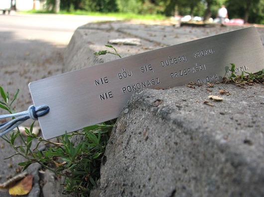 Zakładka - Nie bój się dużego kroku... Hundred Bookmarks