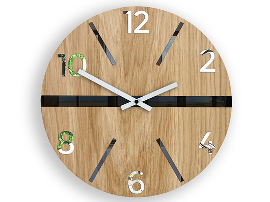 Zegar  ścienny KING WOOD 33,5cm ModernClock