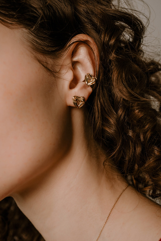 złote naszyjniki Kolczyki Czułość z kolekcji Miłość