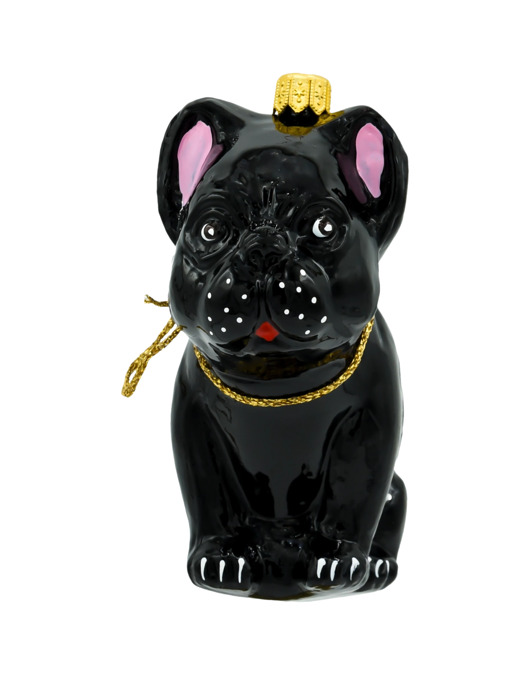 ozdoby choinkowe Bombka choinkowa: Buldog francuski: czarny