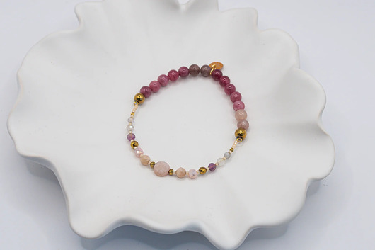 bransoletki z kamieni naturalnych Bransoletka z Kamieniem Słonecznym i Turmalinem