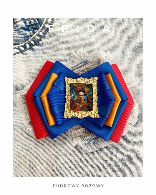 broszki Nowa Kolekcja  Brosz FRIDA  z miniaturowym obrazem
