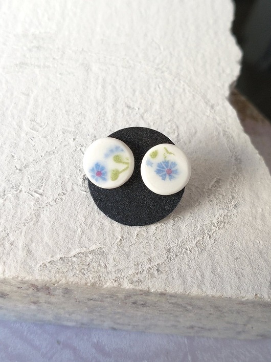 kolczyki ceramiczne Kolczyki ceramiczne w chabry