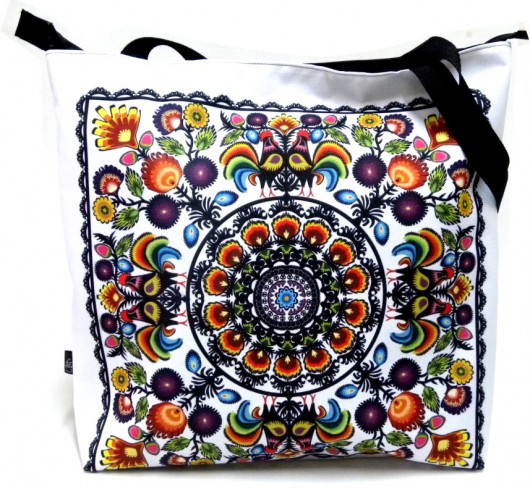 Duża torba na zamek z autorskim motywem:) Gaul Designs