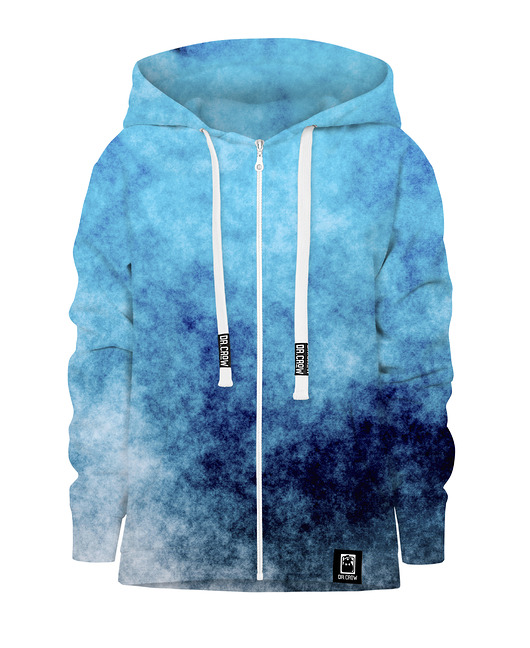 bluzy dla dziewczynki Bluza Zamek Dziewczynka DR.CROW Blue Grunge