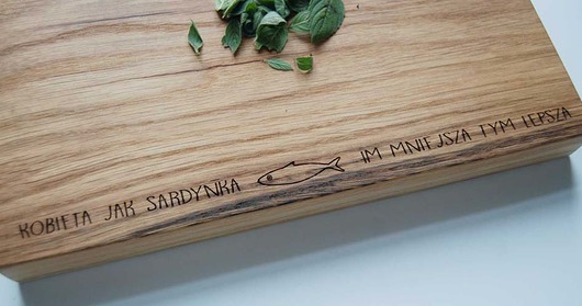 Blok do krojenia z dowolnym grawerem. dabrovkahome